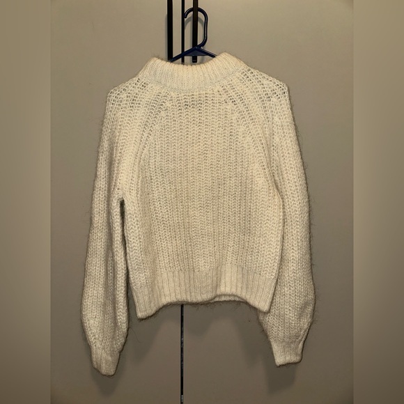 H&M Wool Alpaca Blend Cream Sweater Size Small